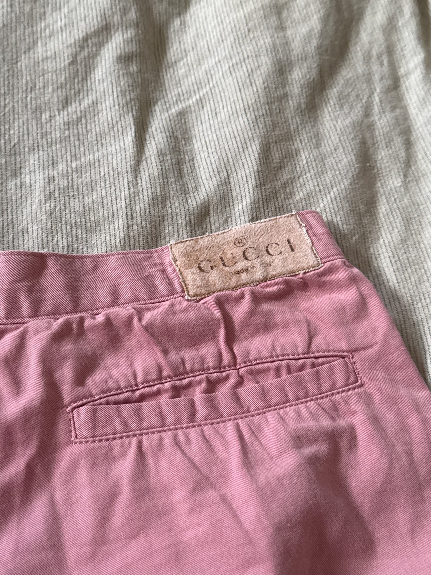 gucci s/s 2000 pink capris