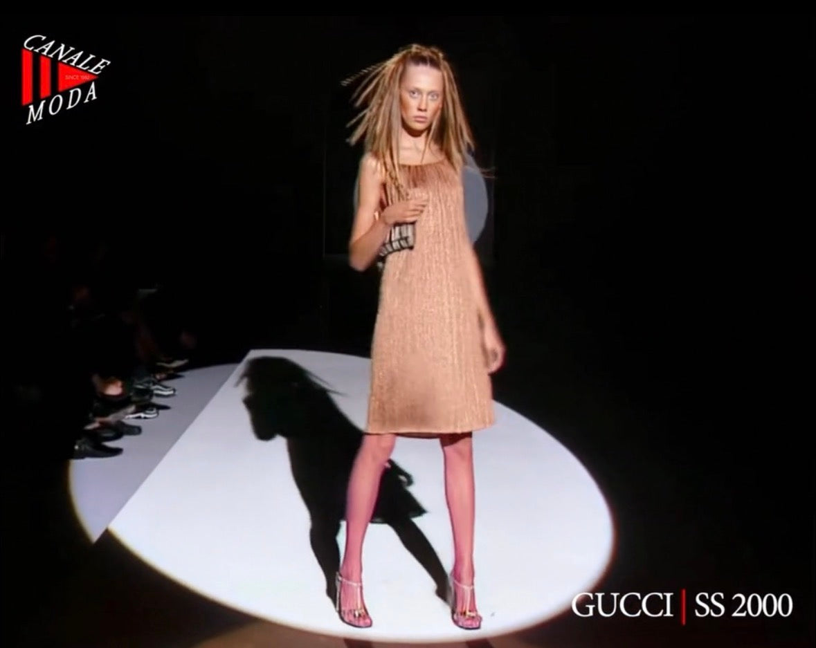 gucci spring summer 2001 gathered halter top