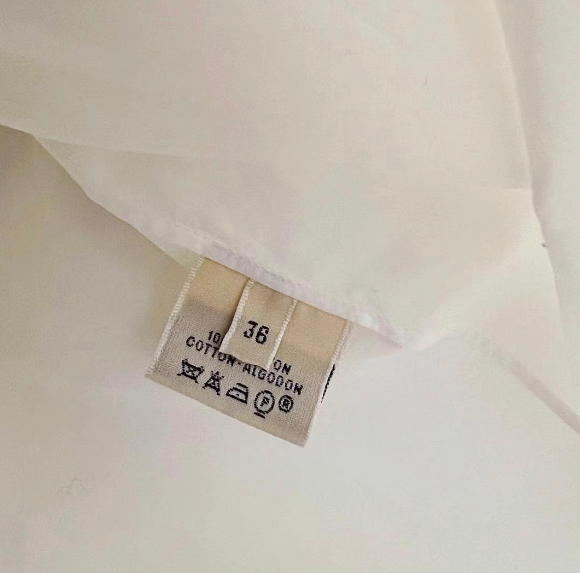 *rare* hermès spring summer 1999 deep v white collared shirt