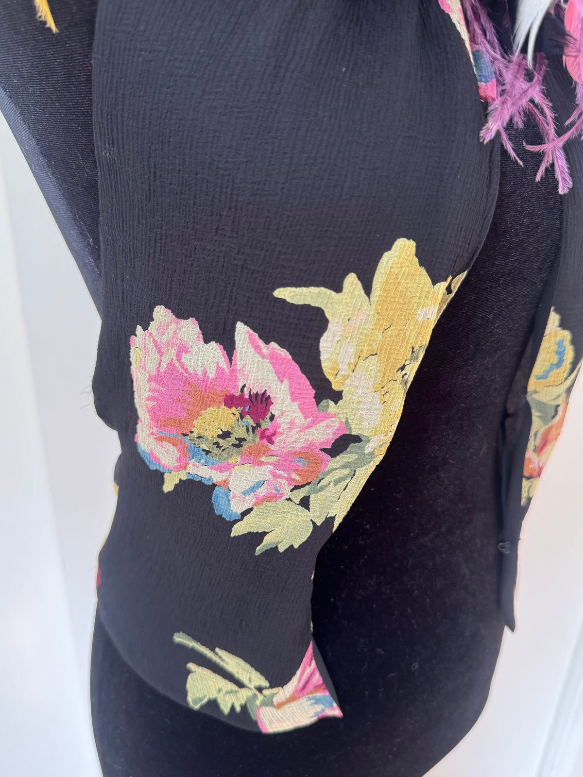 (RESERVED) (rare) Ralph Lauren S/S 2000 runway feather halter top