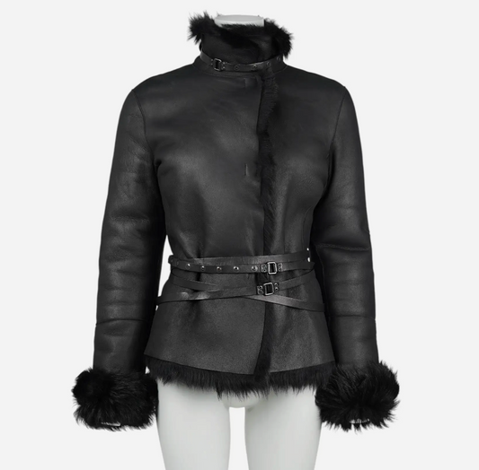 (rare) Gucci F/W 2002 by Tom Ford runway reversible shearling jacket