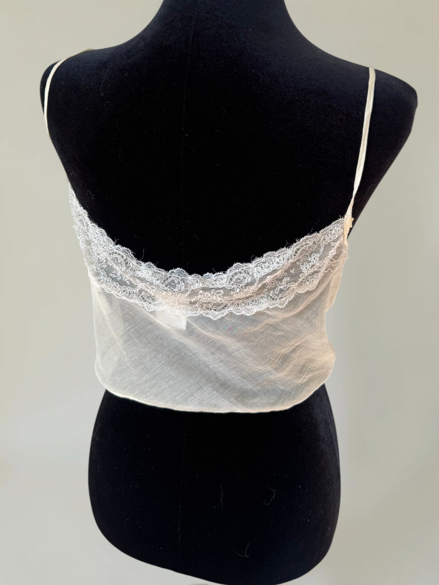 (rare) (documented) Chloe by Stella McCartney S/S 2001 runway lace crop top