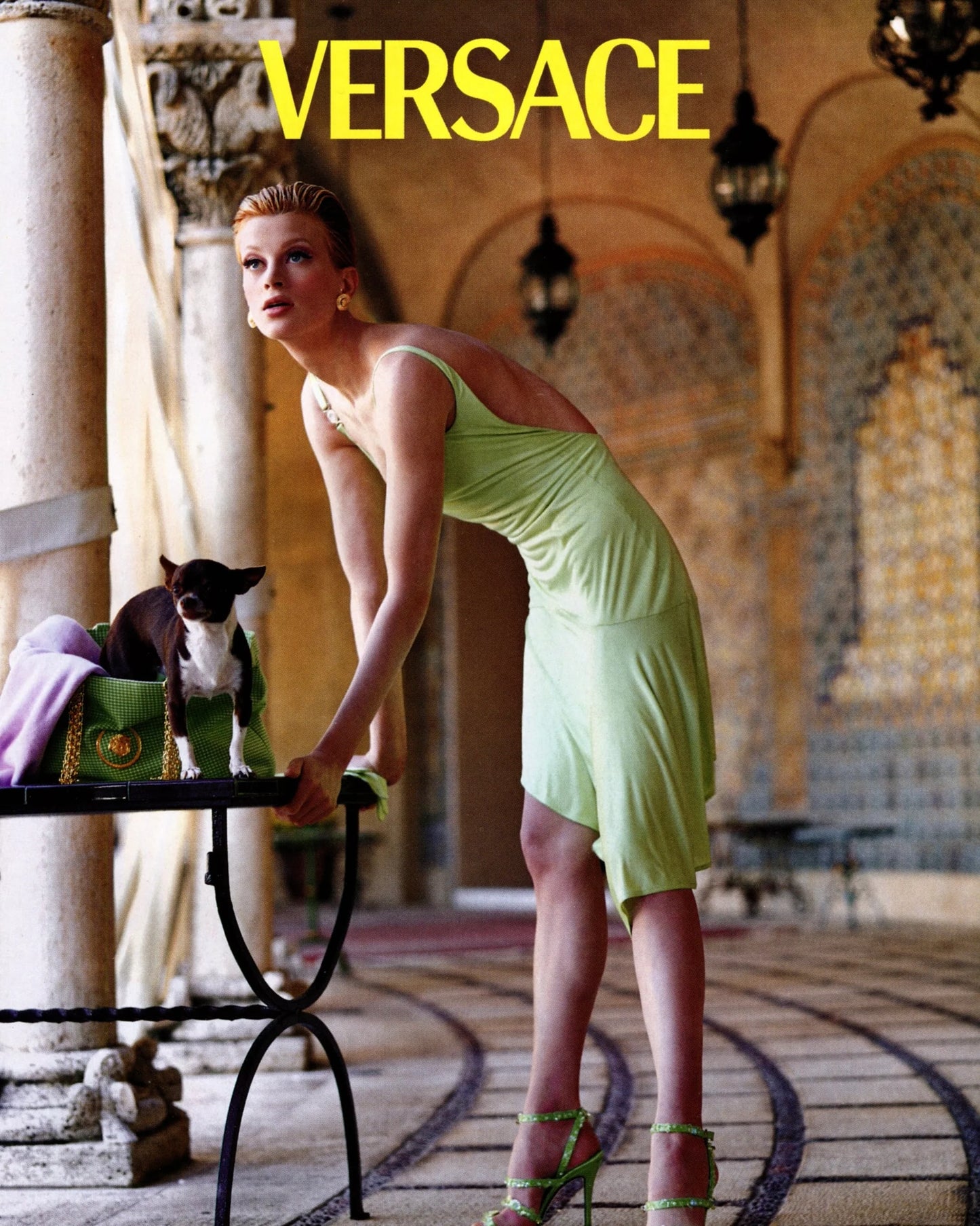 *rare* gianni versace couture spring summer 1995 black backless dress