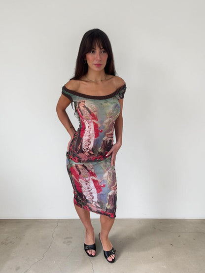 *rare* jean paul gaultier s/s 1998 fairy midi dress
