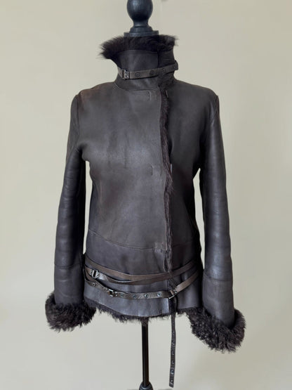 (rare) Gucci F/W 2002 by Tom Ford runway reversible shearling jacket