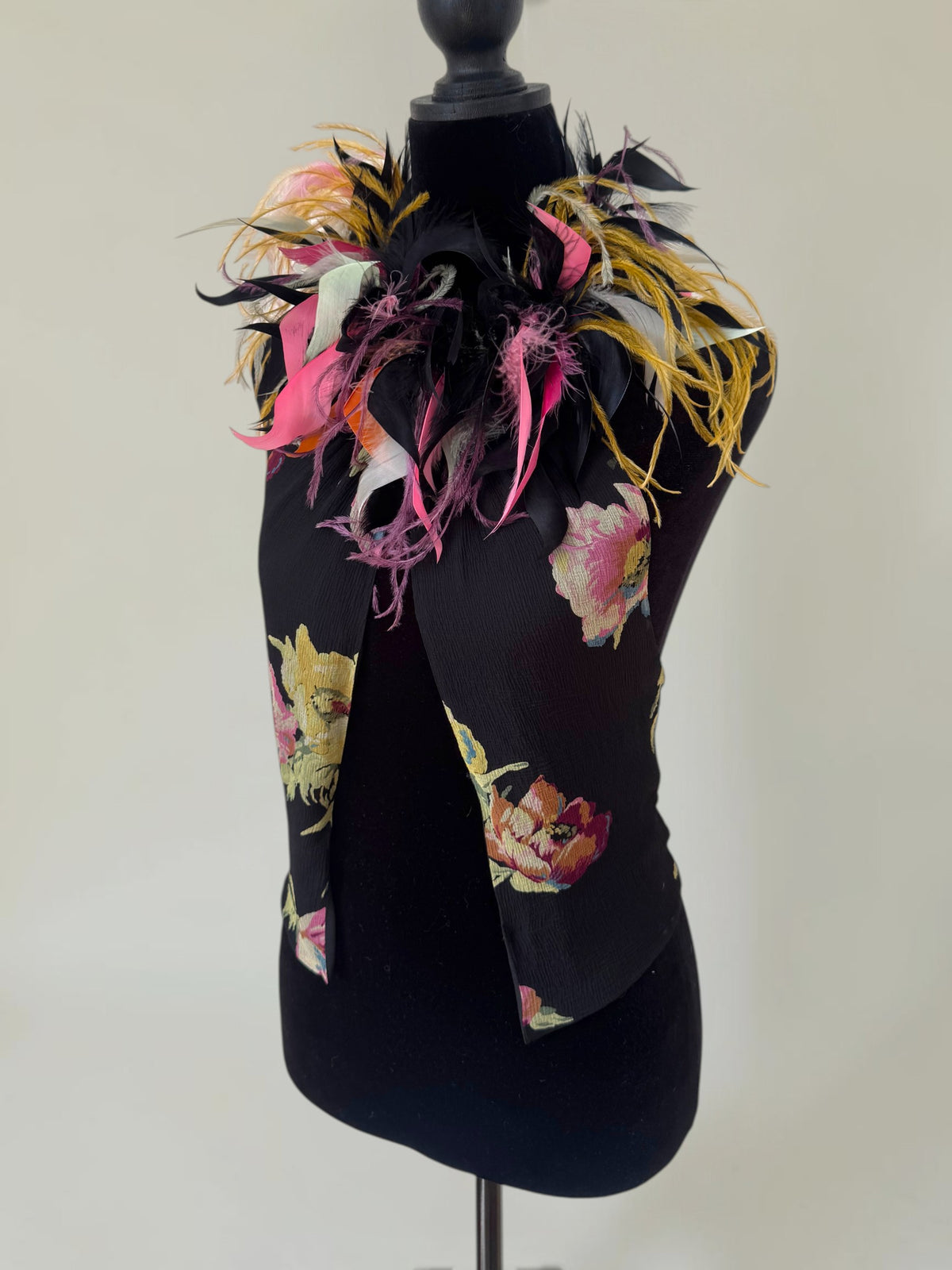 (RESERVED) (rare) Ralph Lauren S/S 2000 runway feather halter top