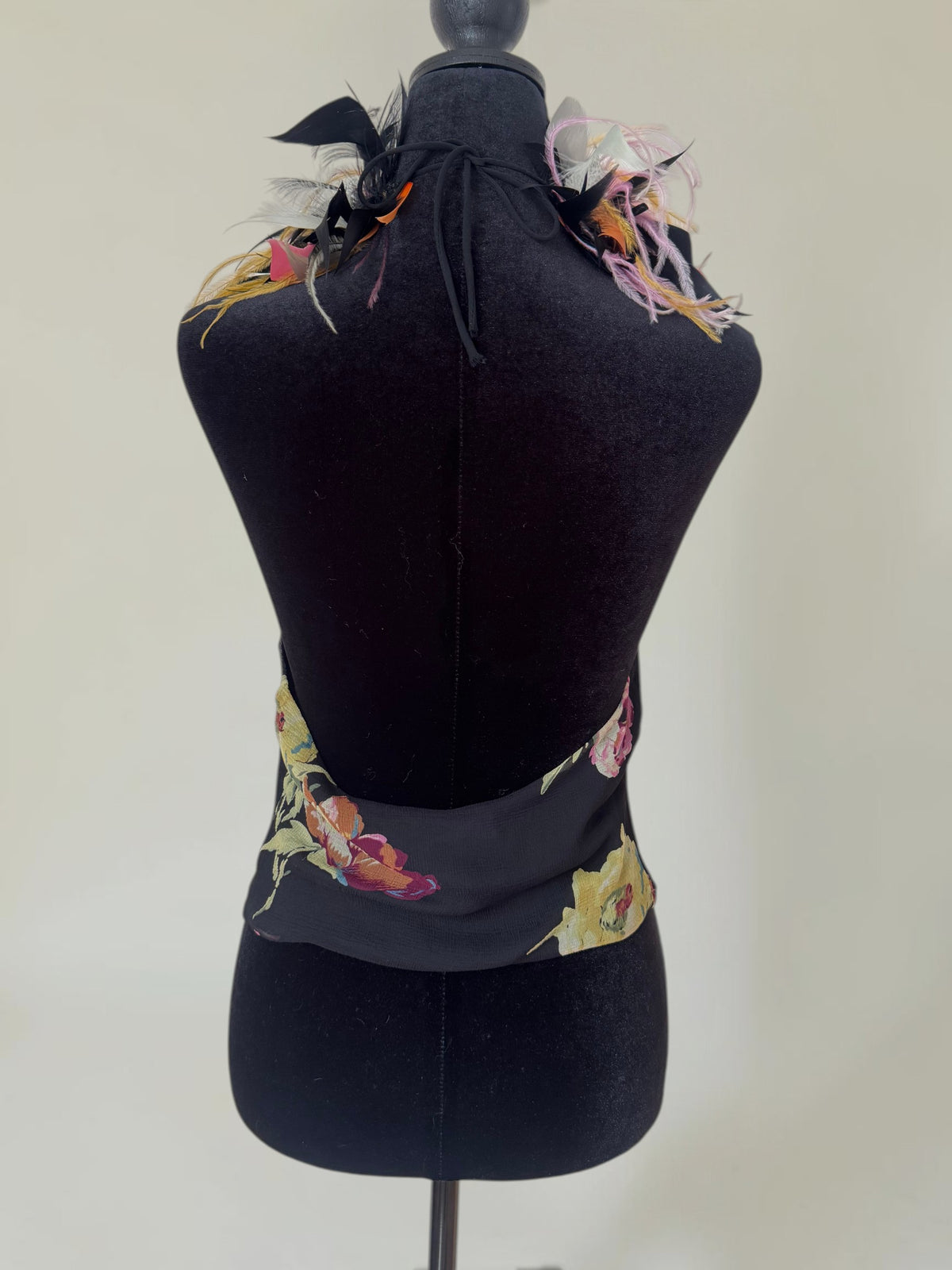 (RESERVED) (rare) Ralph Lauren S/S 2000 runway feather halter top