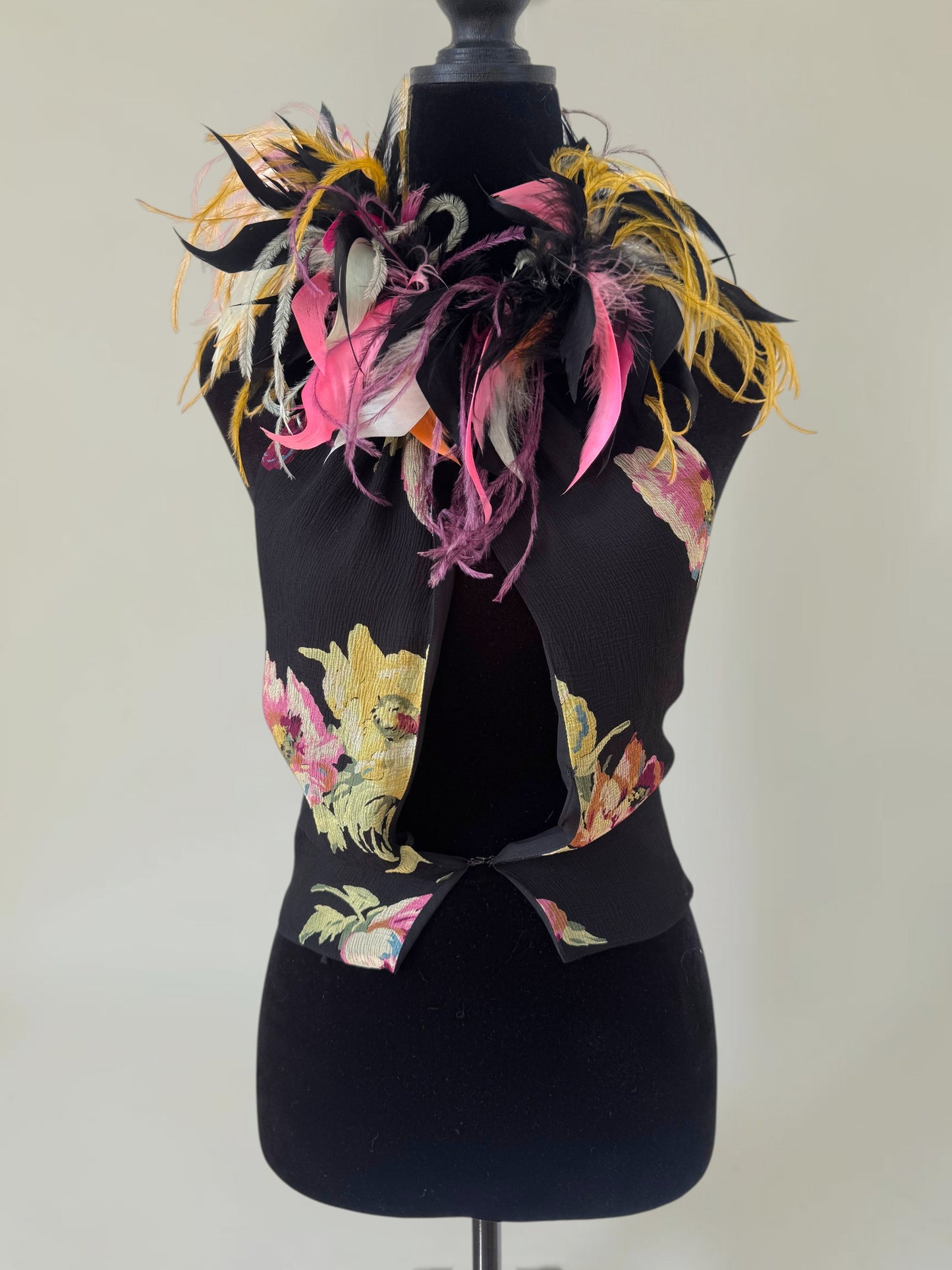 (RESERVED) (rare) Ralph Lauren S/S 2000 runway feather halter top