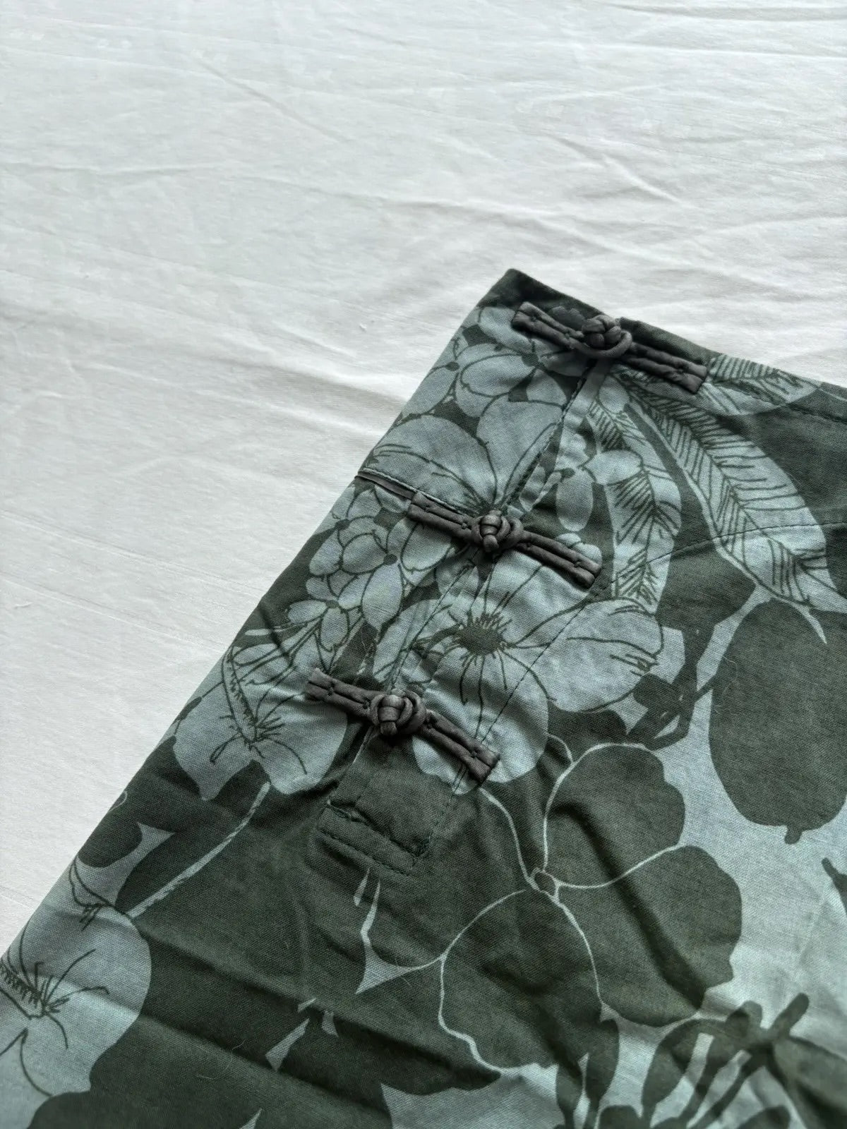 Miu Miu S/S 2003 cheongsam floral mini skirt