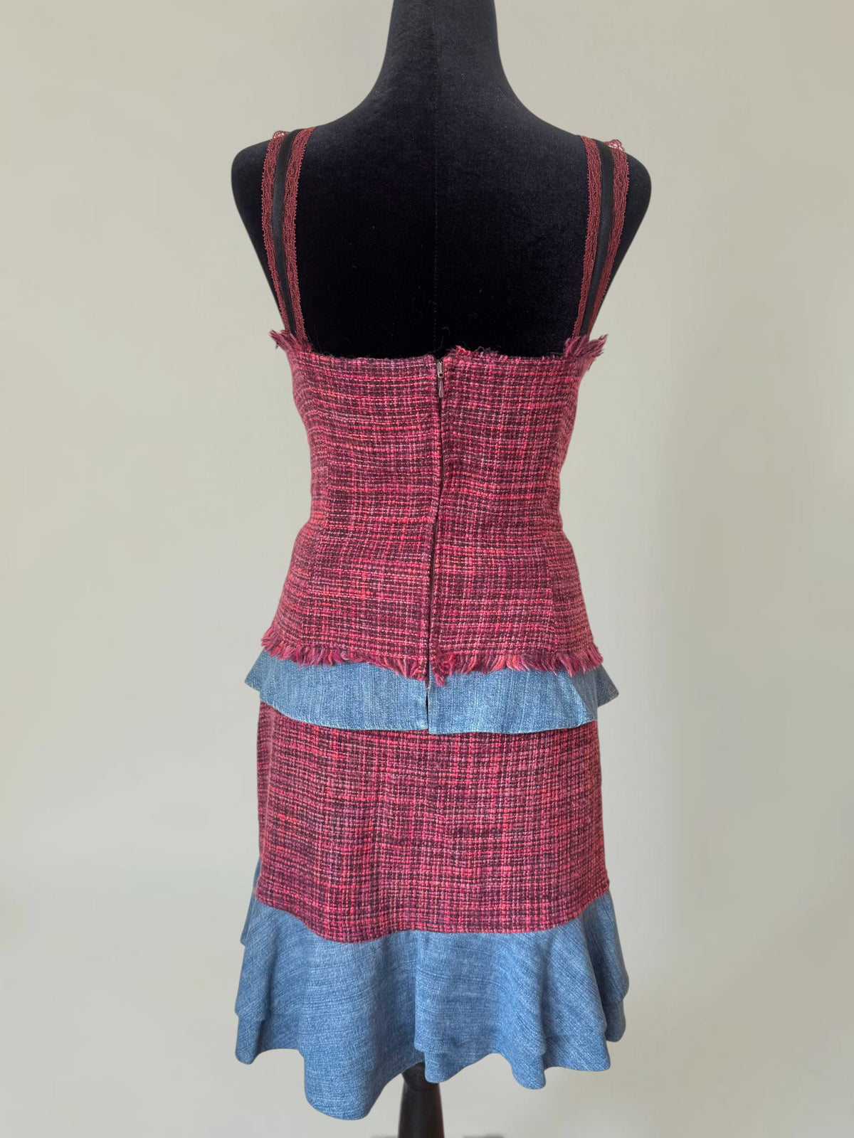 Dolce & Gabbana F/W 2005 tweed top and skirt set