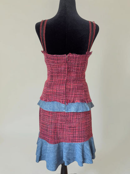 Dolce & Gabbana F/W 2005 tweed top and skirt set