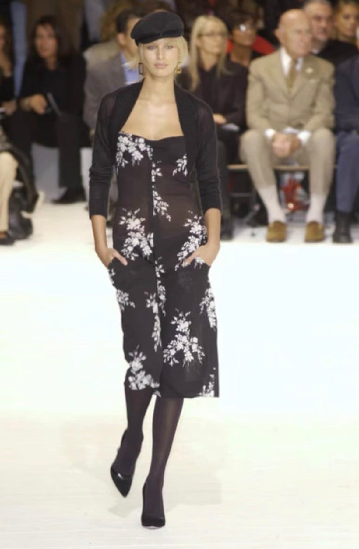 (presale) Dolce & Gabbana S/S 2002 floral bustier runway dress