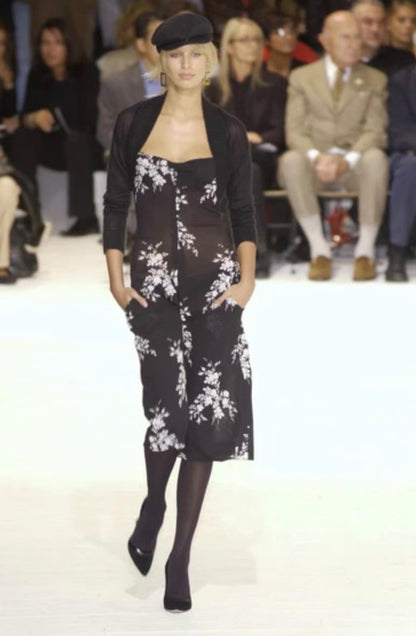 (presale) Dolce & Gabbana S/S 2002 floral bustier runway dress