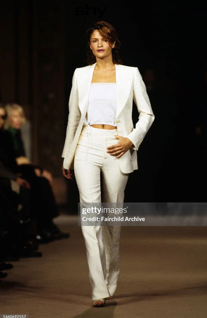 (rare) (documented) Chloe by Stella McCartney S/S 2001 runway lace crop top
