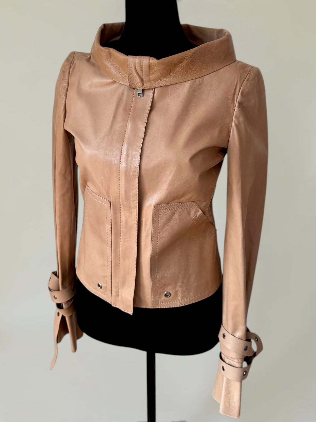 (rare) (NWT) Gucci F/W 2003 by Tom Ford runway leather jacket