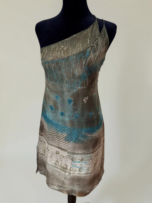 Emporio Armani S/S 1998 runway strappy silk dress