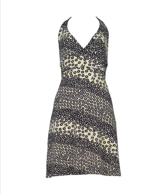 chanel spring/summer 2003 triangle halterneck dress FR 38