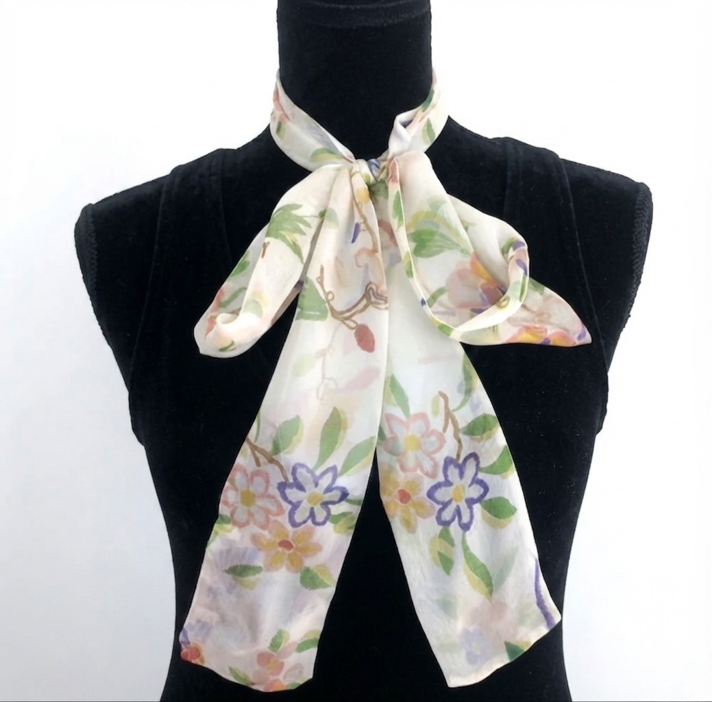 dior spring summer 2006 silk skinny scarf