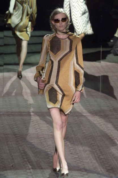 *rare* gucci fall winter 2002 kaleidoscope scarf halter top
