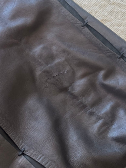 *rare* prada f/w 1998 panelled leather skirt
