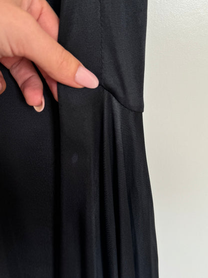 (rare) Gianni Versace Couture S/S 1995 black backless medusa dress