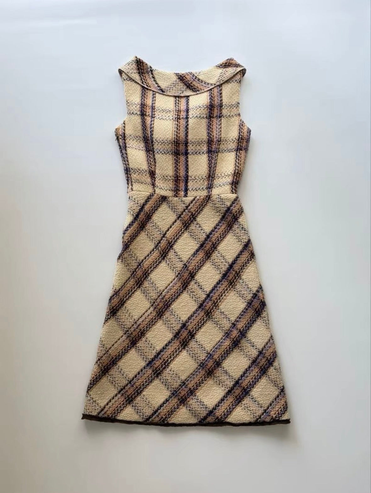 miu miu fall winter 2000 plaid wool dress