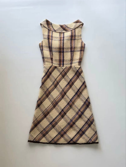 miu miu fall winter 2000 plaid wool dress