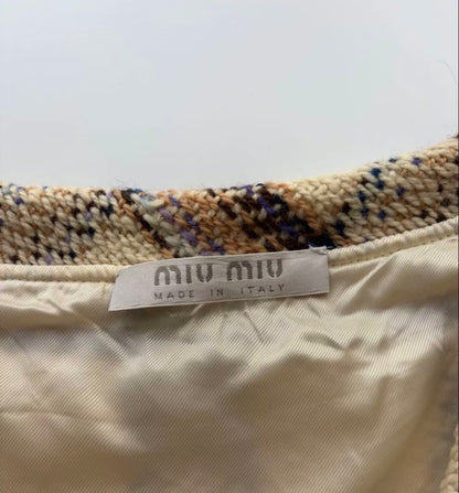 miu miu fall winter 2000 plaid wool dress