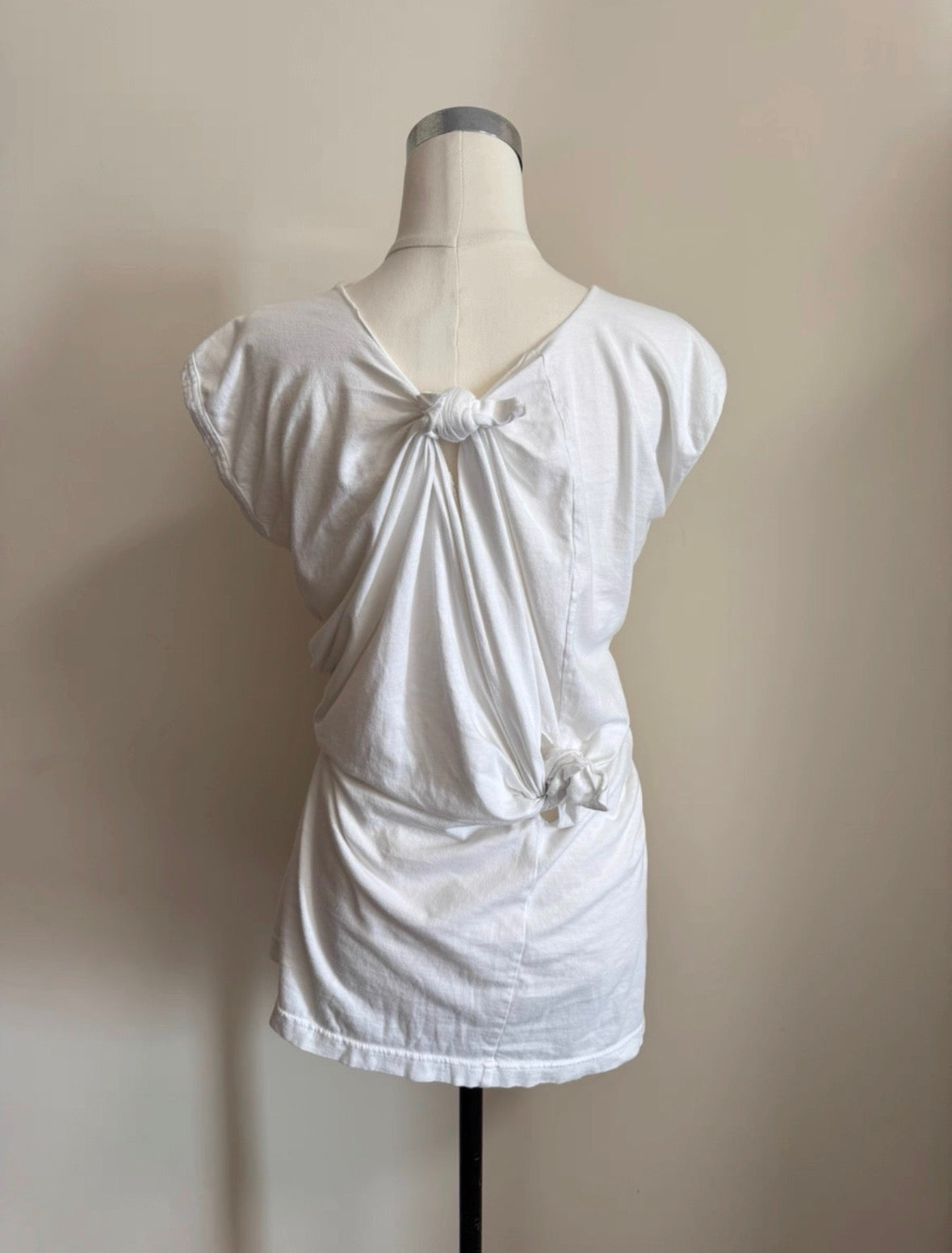 comme des garçons spring summer 2003 knotted white top
