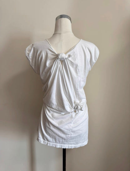 comme des garçons spring summer 2003 knotted white top