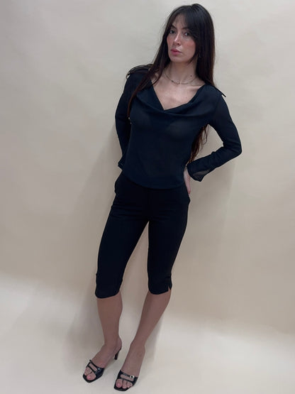 (rare) Gucci S/S 1997 by Tom Ford sheer cowl neck top