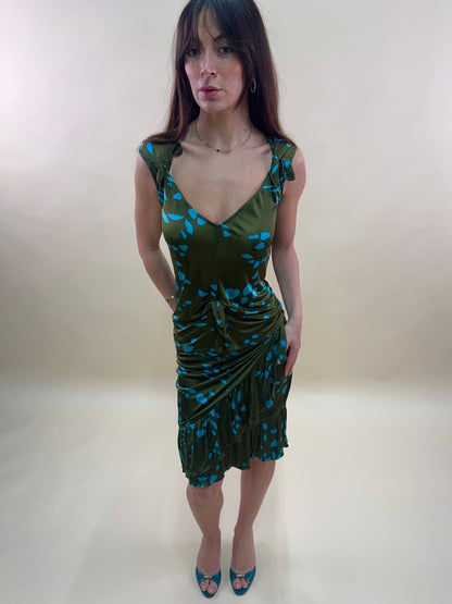 Yves Saint Laurent F/W 2004 by Tom Ford lip kiss skirt and tank set