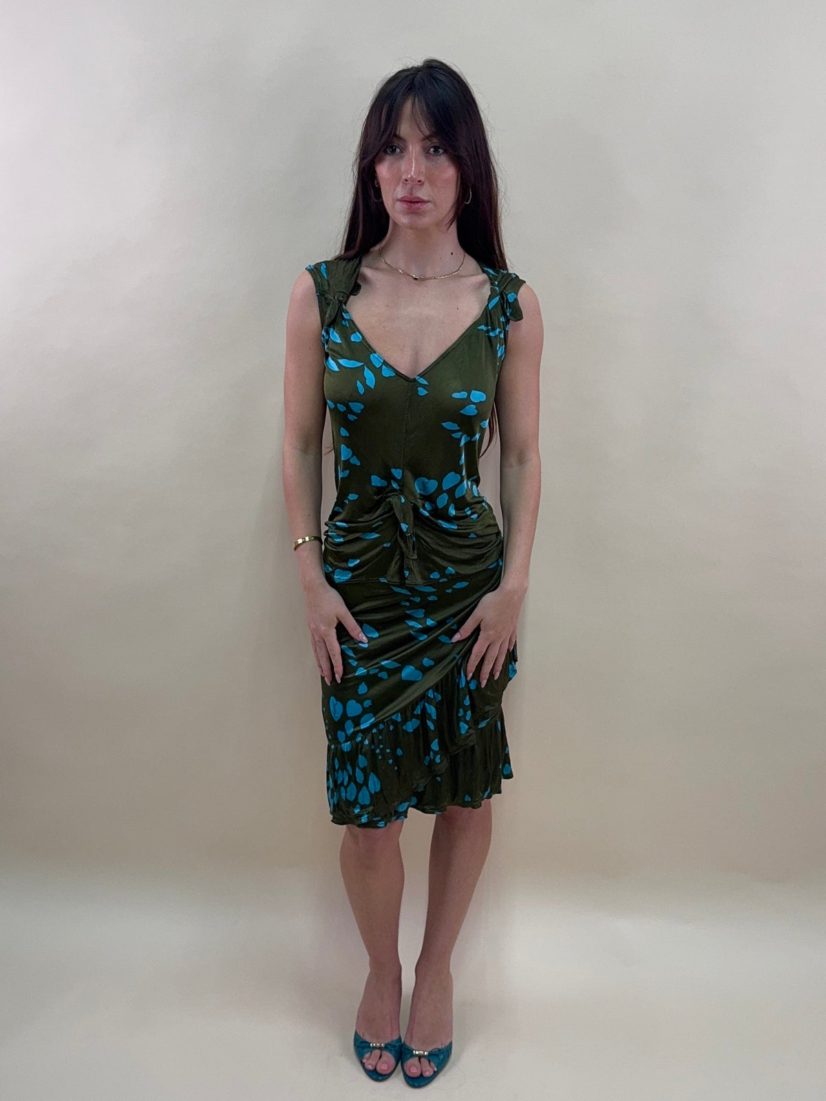 Yves Saint Laurent F/W 2004 by Tom Ford lip kiss skirt and tank set