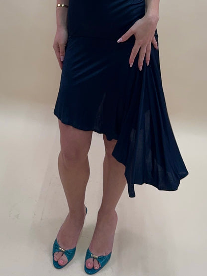 (rare) Gianni Versace Couture S/S 1995 black backless medusa dress