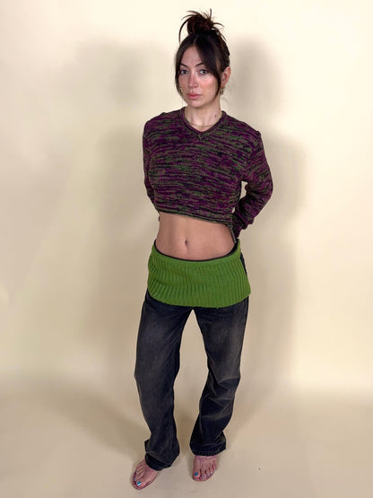(rare) Dirk Bikkembergs F/W 1996 convertible zip-off sweater & skirt