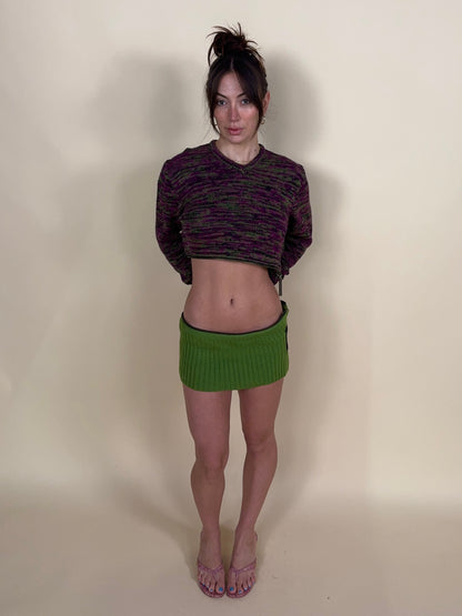 (rare) Dirk Bikkembergs F/W 1996 convertible zip-off sweater & skirt