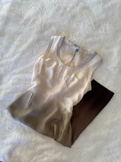 prada s/s 2004 dip dye silk dress