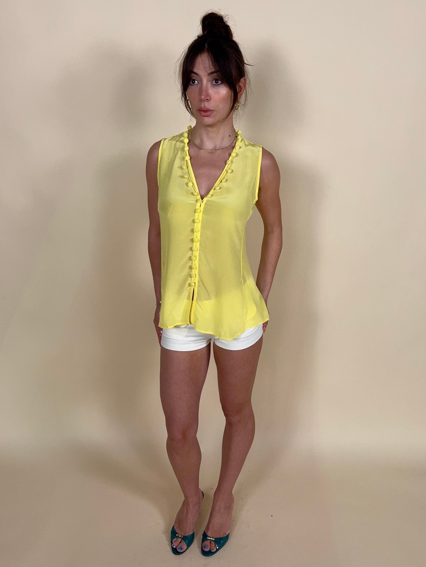 Yves Saint Laurent S/S 2004 by Tom Ford silk tank top