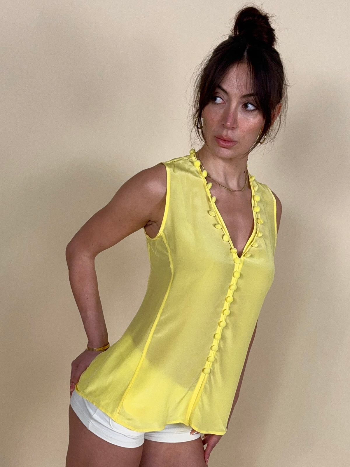Yves Saint Laurent S/S 2004 by Tom Ford silk tank top