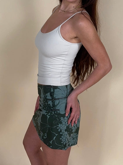Miu Miu S/S 2003 cheongsam floral mini skirt
