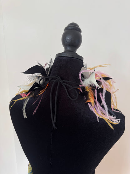(RESERVED) (rare) Ralph Lauren S/S 2000 runway feather halter top