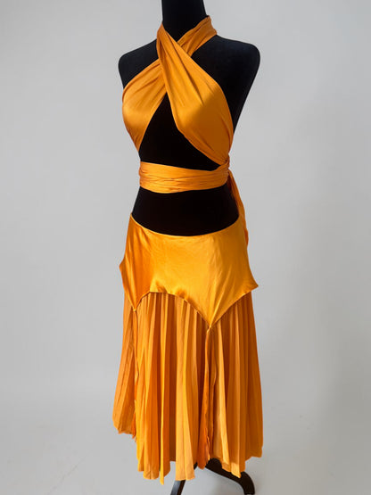 (rare) (NWT) Yves Saint Laurent S/S 2004 by Tom Ford runway silk skirt and scarf top