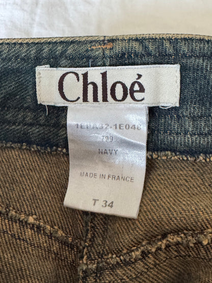 Chloe S/S 2001 by Stella McCartney sequin horse jeans
