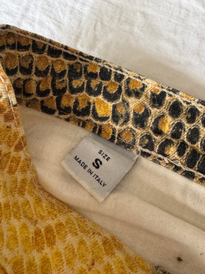 Roberto Cavalli F/W 1998 runway snake print jeans