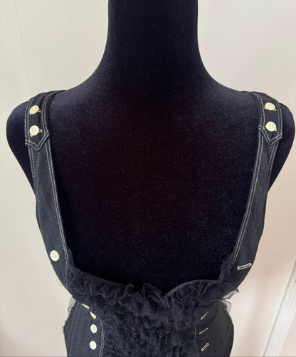 (rare) Chantal Thomass F/W 2006 ruffle button corset top