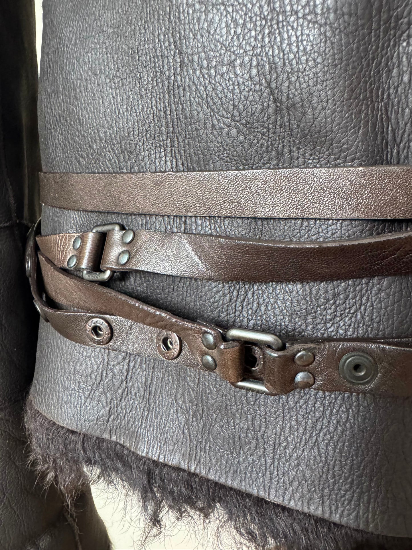 (rare) Gucci F/W 2002 by Tom Ford runway reversible shearling jacket