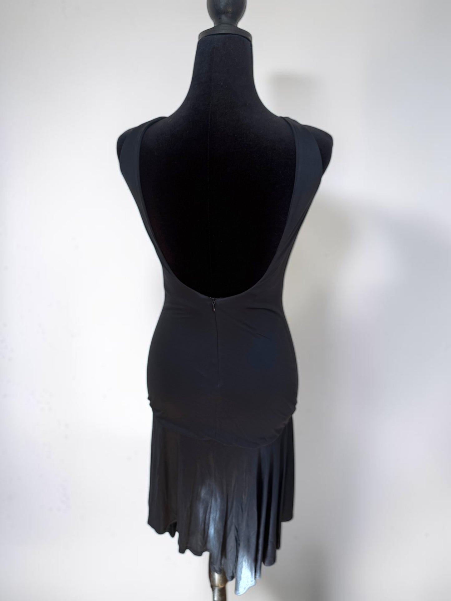 *rare* gianni versace couture spring summer 1995 black backless dress