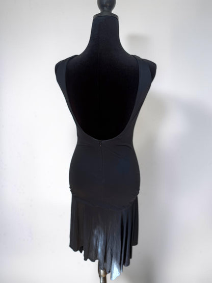 *rare* gianni versace couture spring summer 1995 black backless dress