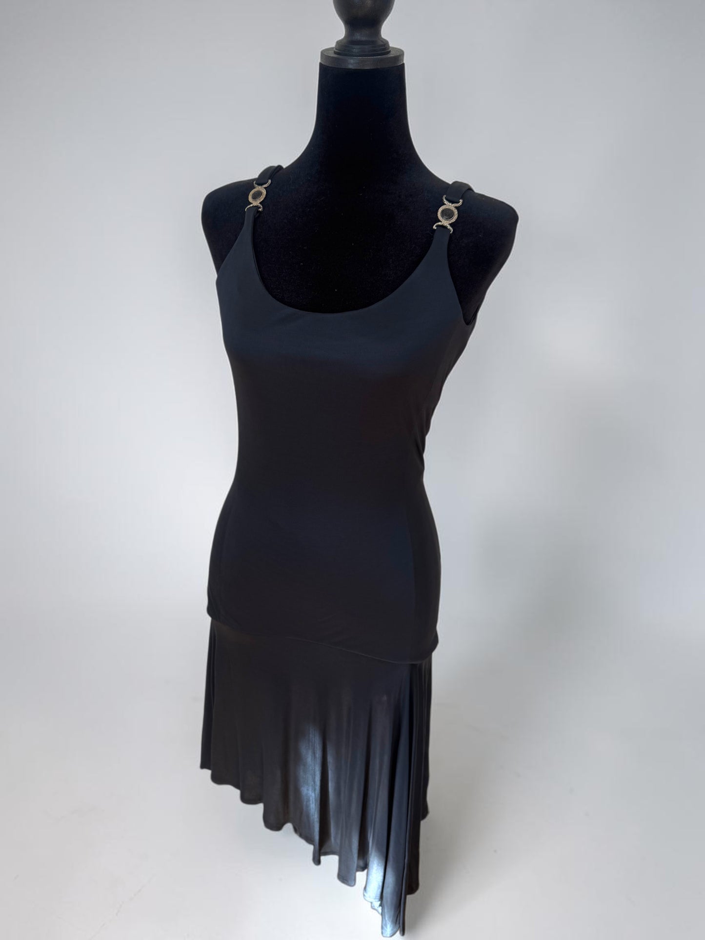 *rare* gianni versace couture spring summer 1995 black backless dress