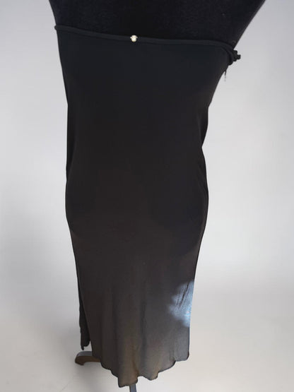 *rare* gianni versace couture spring summer 1999 black medusa strapless dress